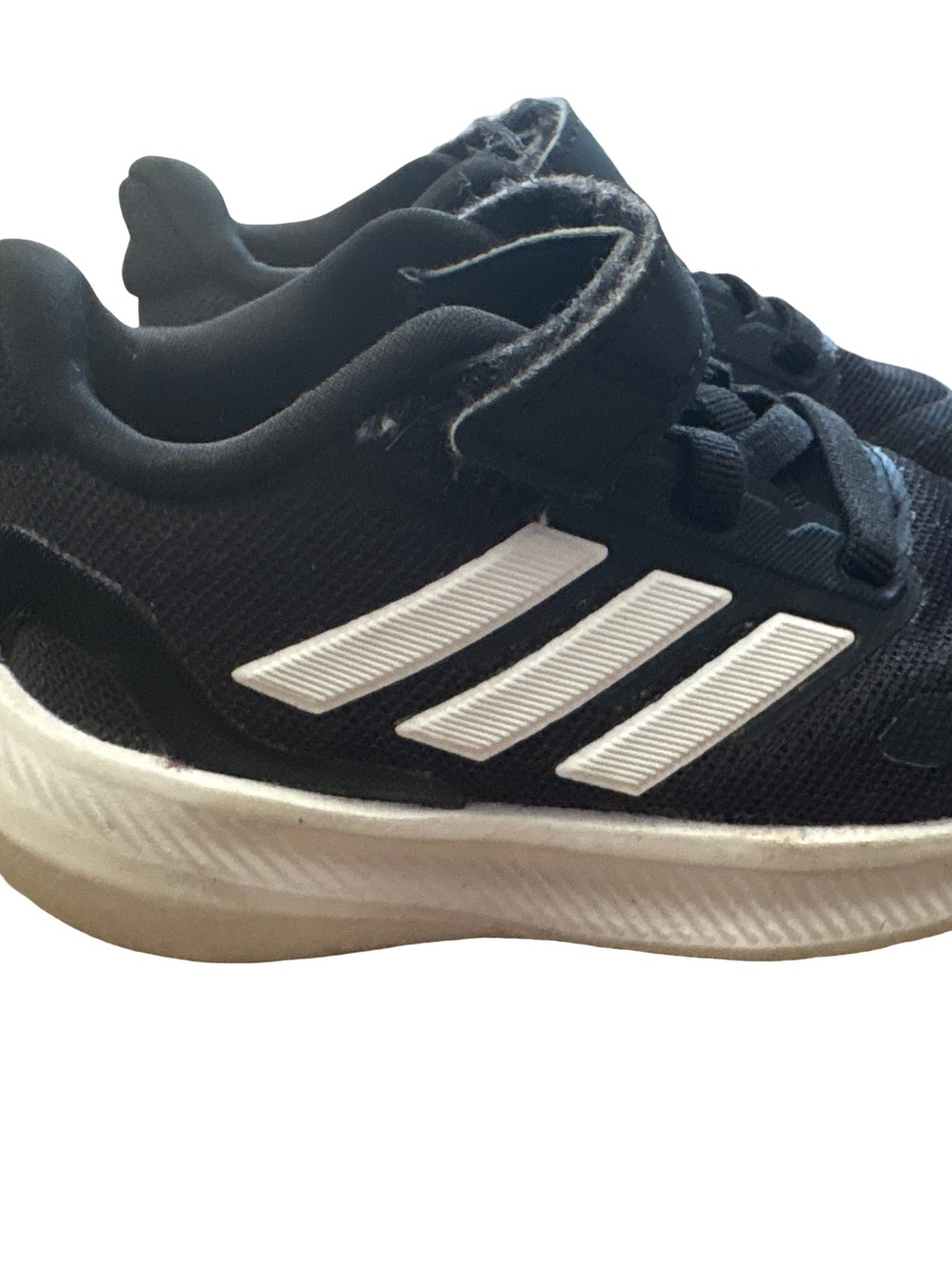 Adidas Cloudfoam Black & White Athletic Sneakers - size 4